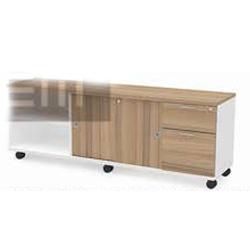 Mejor Rectangular Shape Desk C/W Steel Modesty Panel