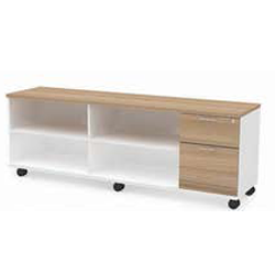 Mejor Rectangular Shape Desk C/W Steel Modesty Panel